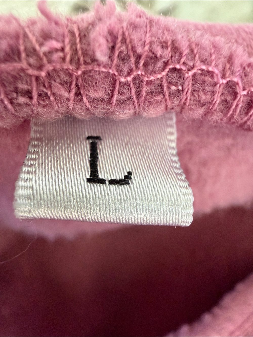 Women’s Dusty Rose Hooded Sweatshirt Size Large - Picture 10 of 10